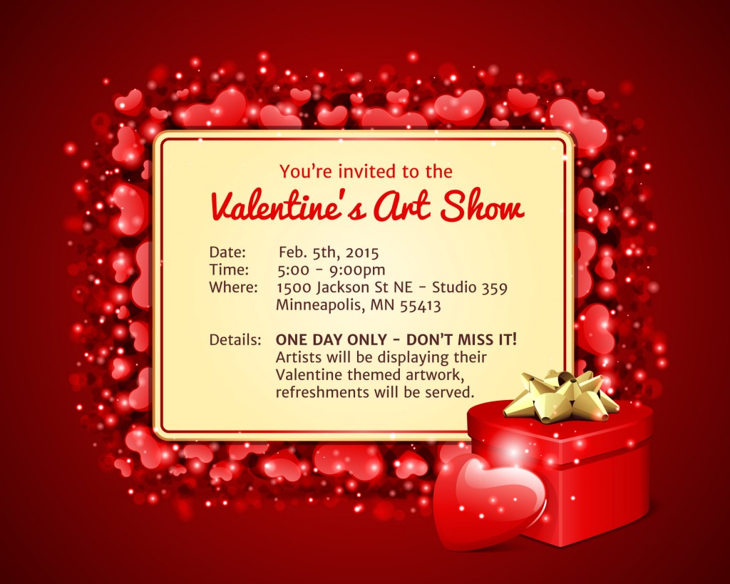 Valentines Art Show 2015 Northrup King Building